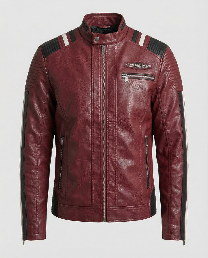 Herren Lederjacke Herren Biker