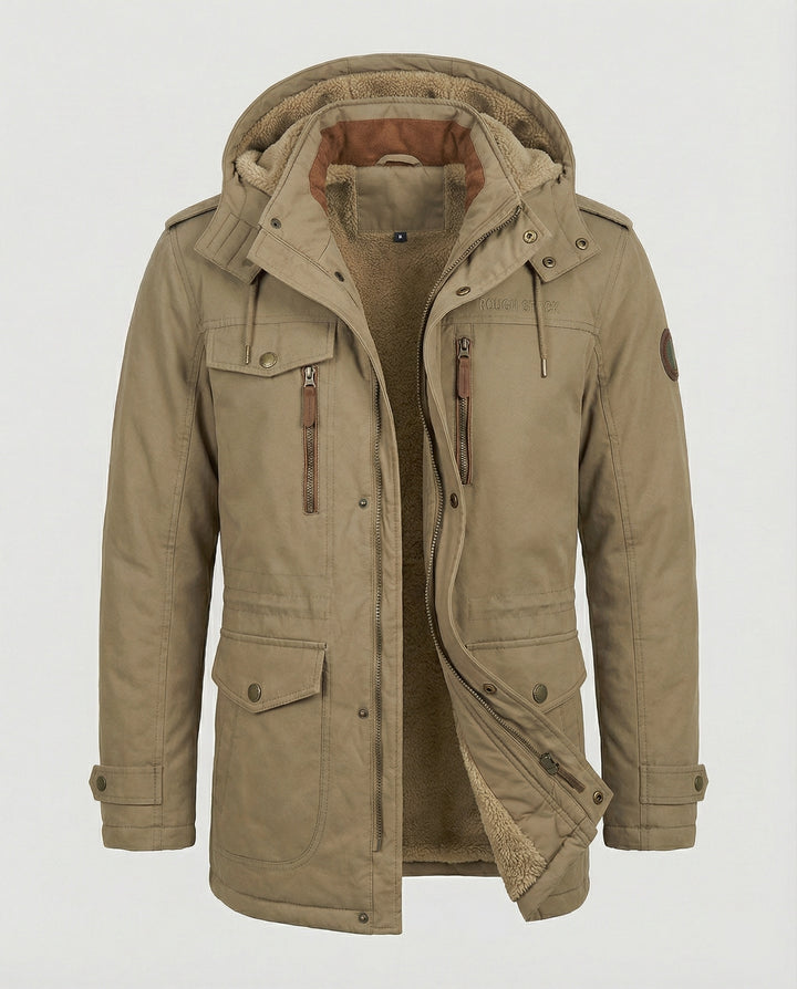 Lässige Gepolsterte Herrenjacke
