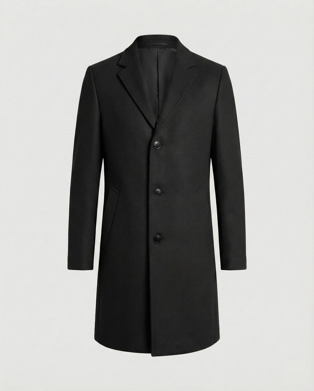Eleganter Wolltrenchcoat Herren