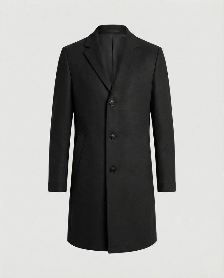 Eleganter Wolltrenchcoat Herren