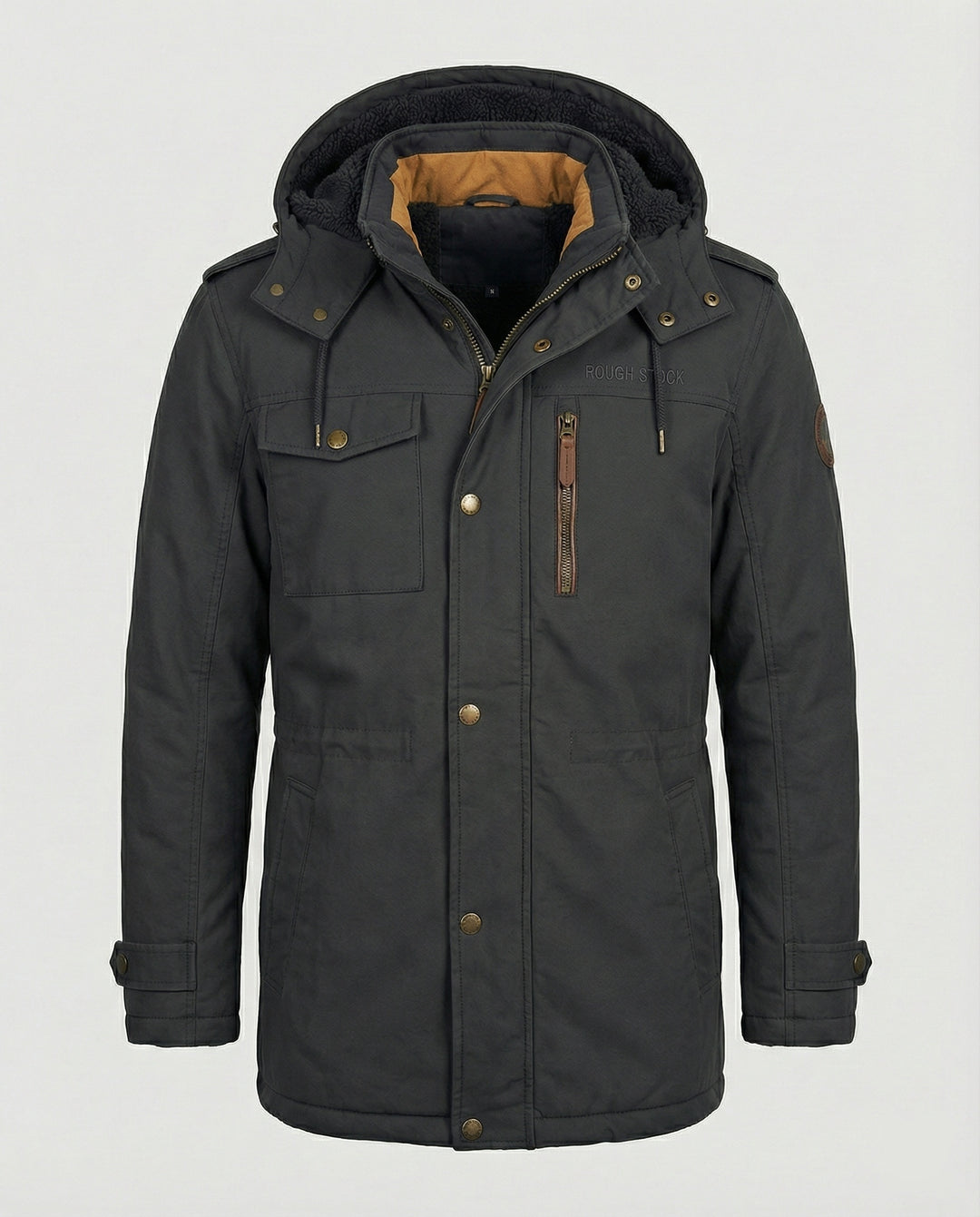 Lässige Gepolsterte Herrenjacke