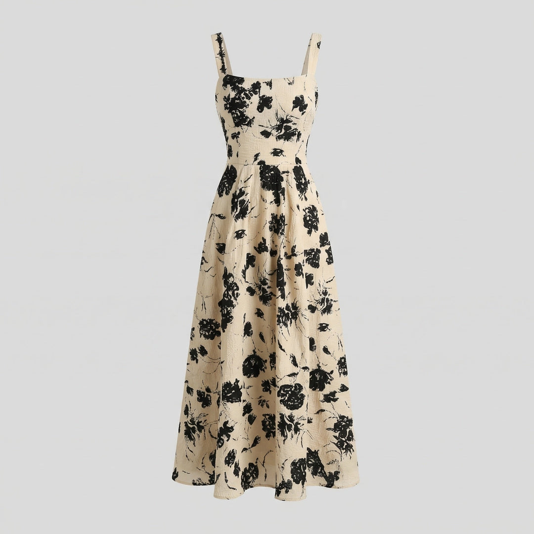 Damen Abendkleid Spaghettiträger A Linie