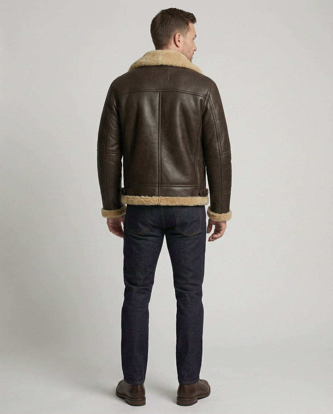 Weiche Lammfell Bomberjacke
