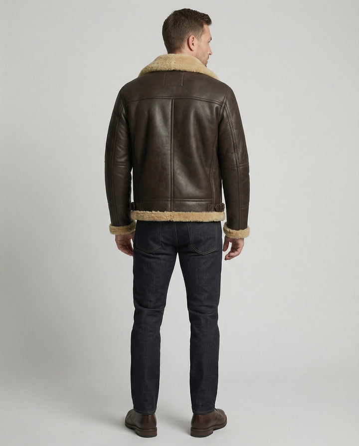 Weiche Lammfell Bomberjacke