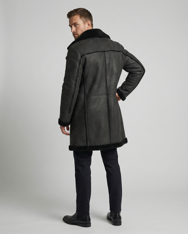 Langer Luxus Wintermantel