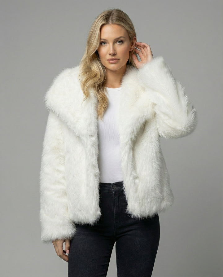 Luxuriöse Weiche Pelzjacke Damen