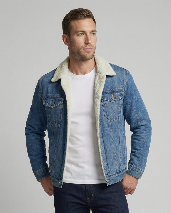Warme Denimjacke Winter