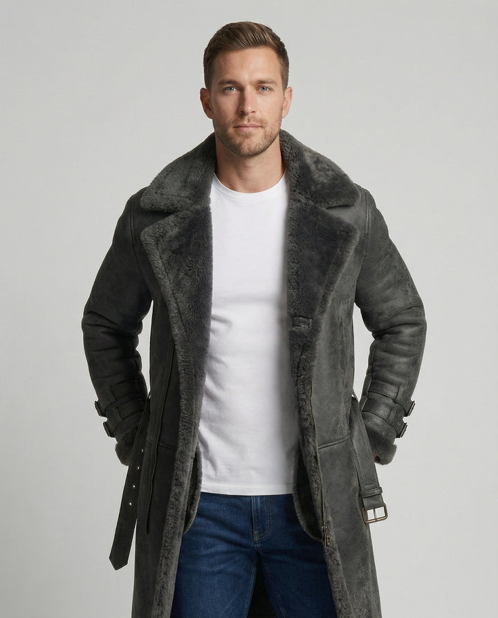 Langer Luxus Wintermantel