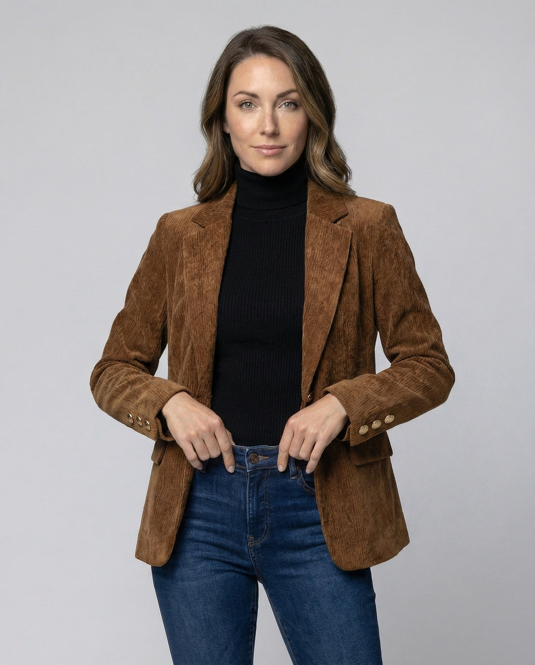 Cord Blazer Damen Elegant