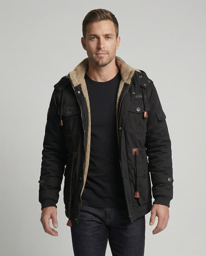 Warme Gefütterte Winterjacke