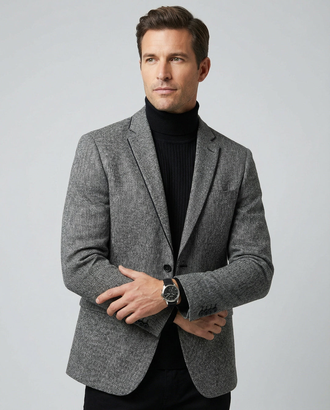 Herren Business Sakko Glencheck Slim Fit